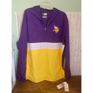 Mens Minnesota Vikings Windbreaker Size Small NFL Team FOOTBALL Apparel